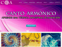 Tablet Screenshot of cantoarmonico.com